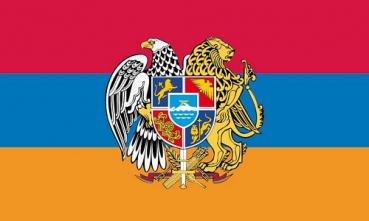 Flagge Fahne Armenien Wappen 90 x 150 cm Fahnen