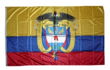 Flagge Fahne Kolumbien Wappen 90 x 150 cm