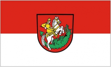 Flagge Fahne St. Georgen im Schwarzwald 90 x 150 cm