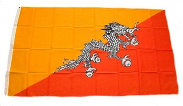 Flagge Fahne Bhutan 90 x 150 cm