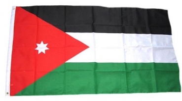 Flagge Fahne Jordanien 90 x 150 cm